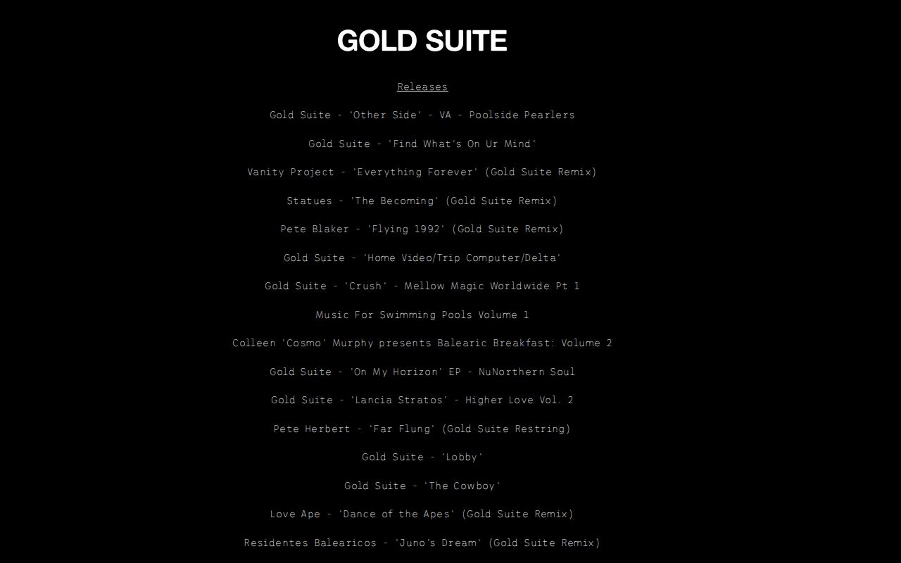 Gold Suite & Joey Fitzgerald